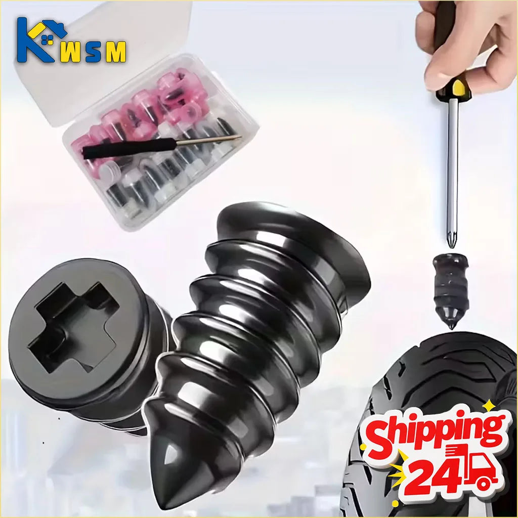 Mushroom Plug Tire Repair Kit 20–100 PCS | Car, Bike & EV