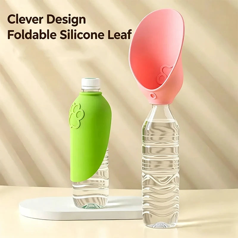 Portable Silicone Pet Water Bottle Outdoor Dog Cat Travel Drinking Peaceful Pleasures Health and Wellness