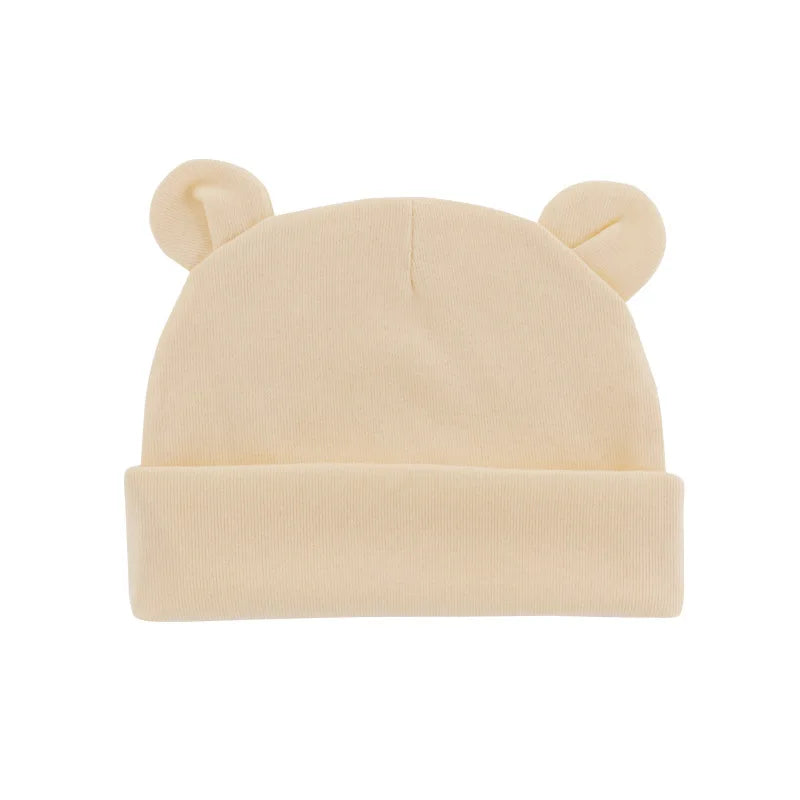 Soft Cotton Newborn Baby Beanie Hat | Unisex 0-12 Months