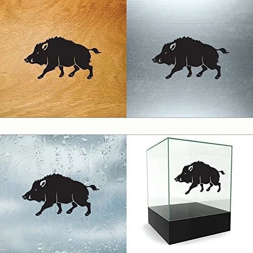 A Wild Boar Silhouette Car Car Sticker Bumper Sticker Car Decal Peaceful Pleasures Health and Wellness