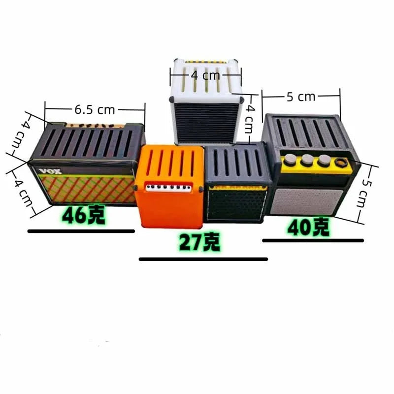 Guitar Pick Holder 3D Printed Large-capacity Portable Amp Shape Slots