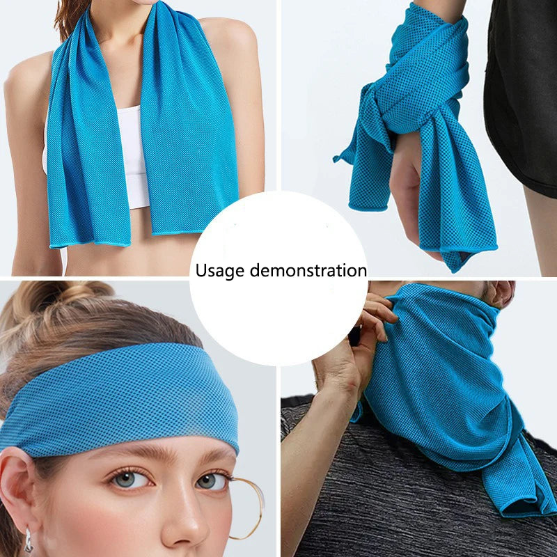 Outdoor Microfiber Quick Dry Sports Cooling Ice Towel Cold Sports Towel Fitness Cool Towel Camping Peaceful Pleasures Health and Wellness