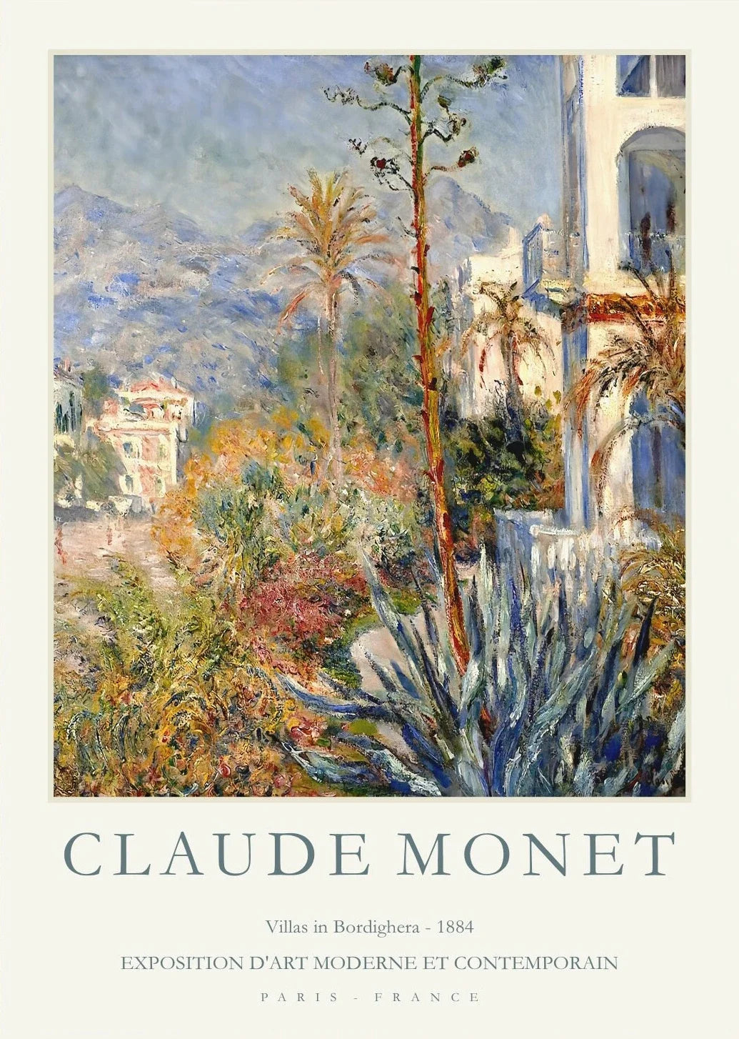 Claude Monet Abstract Landscape Canvas Wall Art | Unframed Print