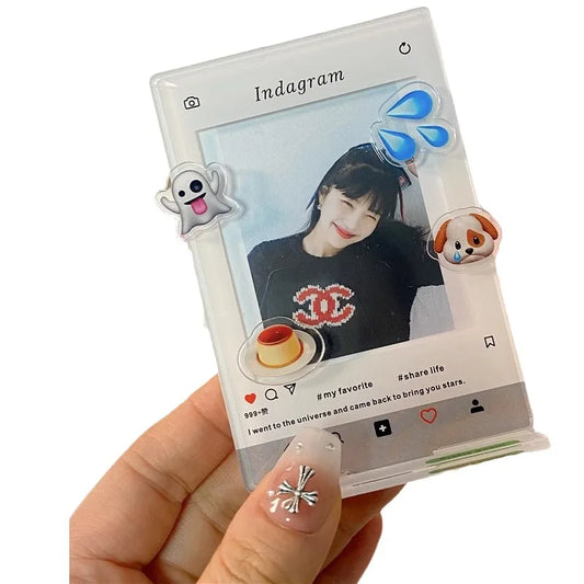 Acrylic Photo Card Display Stand – 3-Inch Desktop Frame Acrylic Photo Frame Oasis Select
