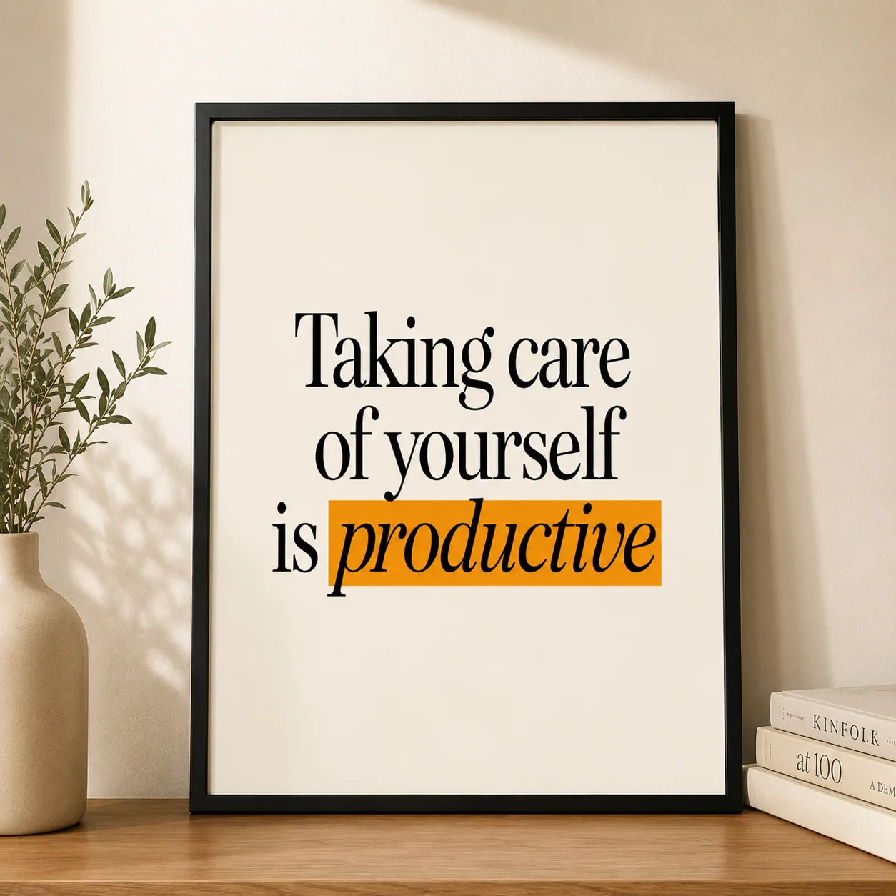 Inspirational Quotes Canvas Wall Art | Nordic Minimalist Print Canvas Wall Art Peaceful Pleasures Health and Wellness