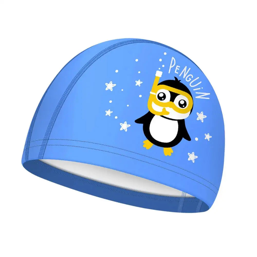 Waterproof Silicone Swim Cap – Ear Protection Kids & Adults