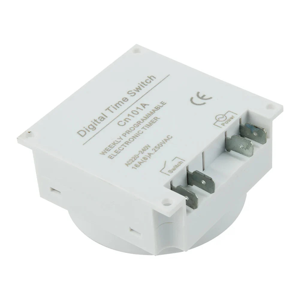 12V 16A Programmable Digital LCD Timer Switch – 16 On/Off