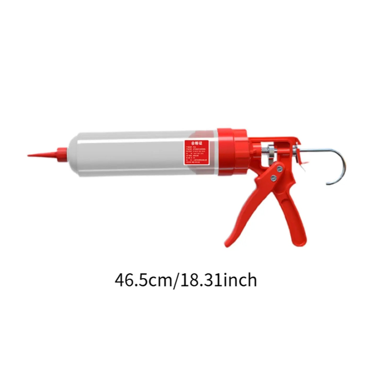 Sausage Caulking Tool 650ml High Thrust Practical Professional Manual Hand Gluing Tool for Silicone Polyurethane Glue Doors Peaceful Pleasures Health and Wellness
