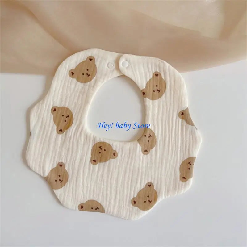 6-Layer Gauze Baby Drool Bib & Burp Cloth for 0–12 Months