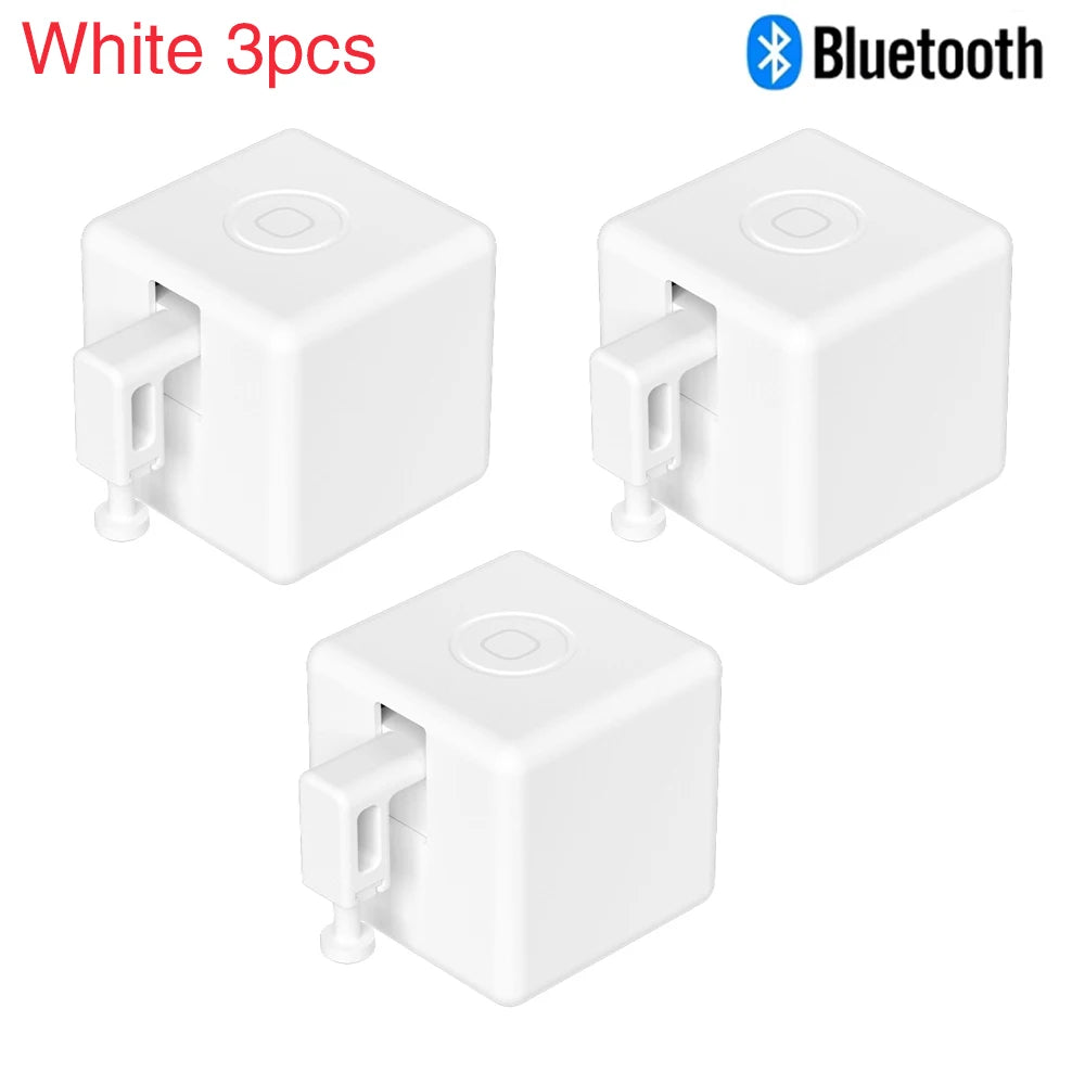 Tuya Bluetooth Smart Fingerbot PLUS Switch Finger Robot Button Pusher Remote Control for Alexa Google Assistant Voice Control Peaceful Pleasures Health and Wellness White PLUS 3pcs
