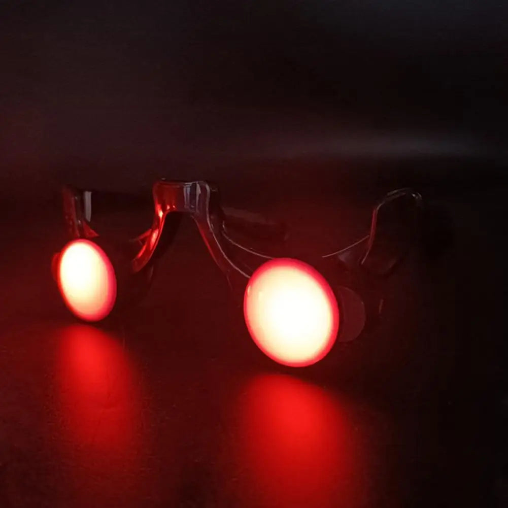 LED Luminous Glasses Funny Red Eye Children's Halloween Clown Cosplay Anime Accessories Party Props Carnival Makeup Glasses Peaceful Pleasures Health and Wellness