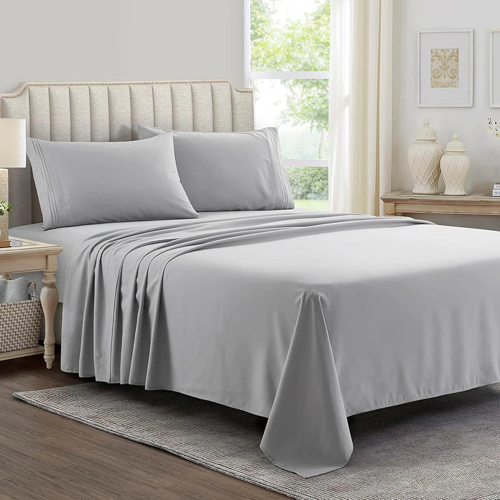 Battilo 4-Piece Luxury Microfiber Bed Sheet Set | All Sizes