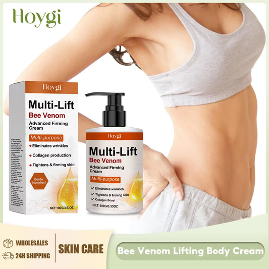 Bee Venom Cream for Body Reduce Sagging Skin Fat Firming Shaping S Curved Buttock Anti Wrinkle Multi Lifting Body Massage Lotion Peaceful Pleasures Health and Wellness