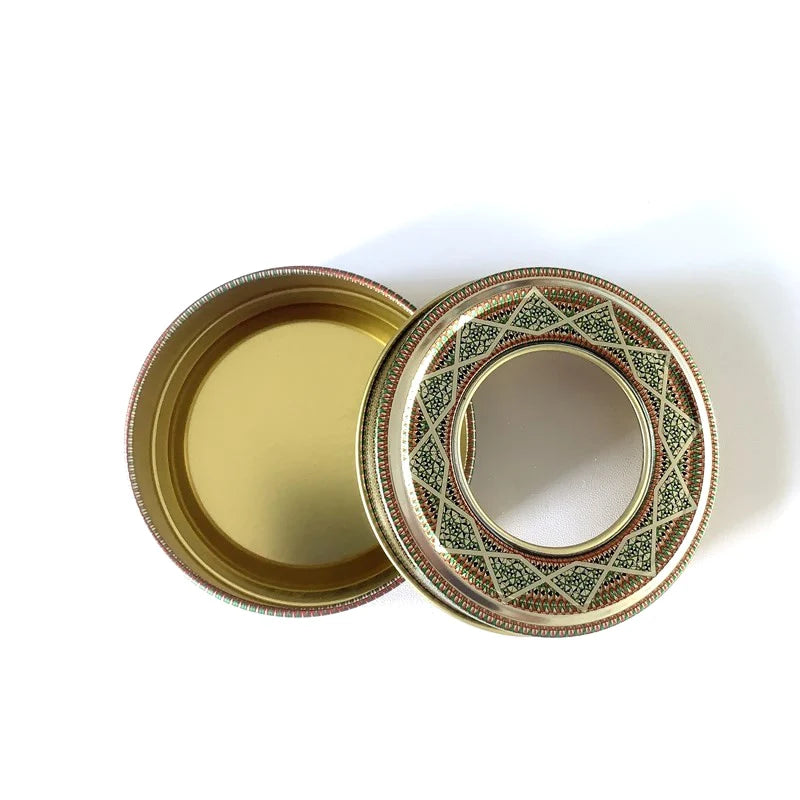 Saffron Tin Box with PVC Window | 1g Spice Packing Tin