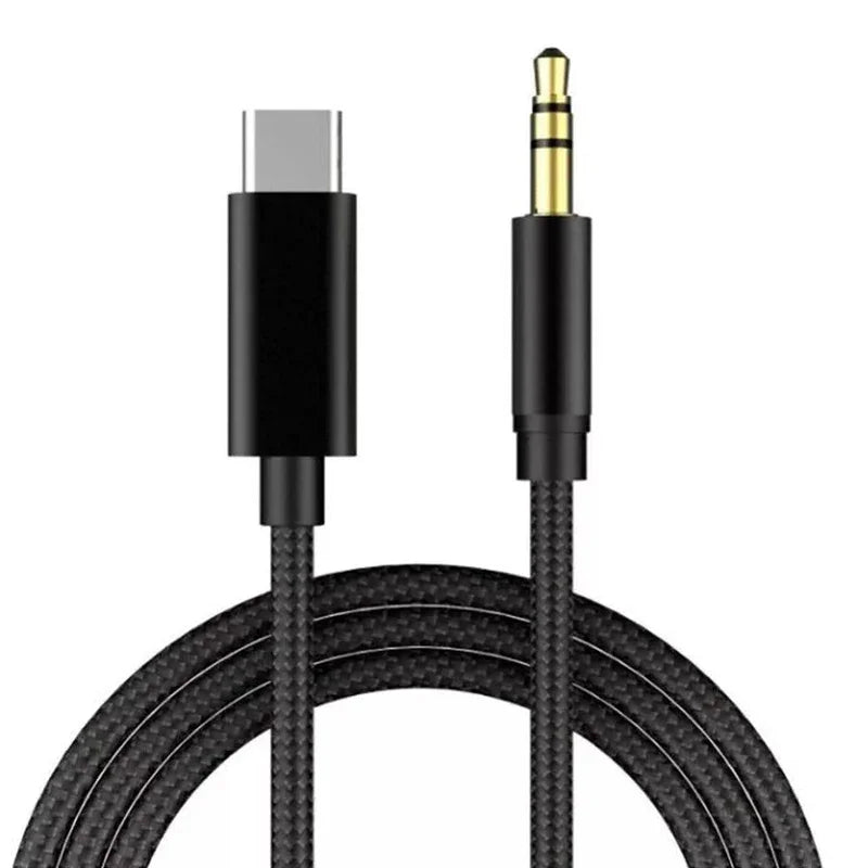 USB-C to 3.5mm AUX Audio Cable | Car & Headphone Adapter