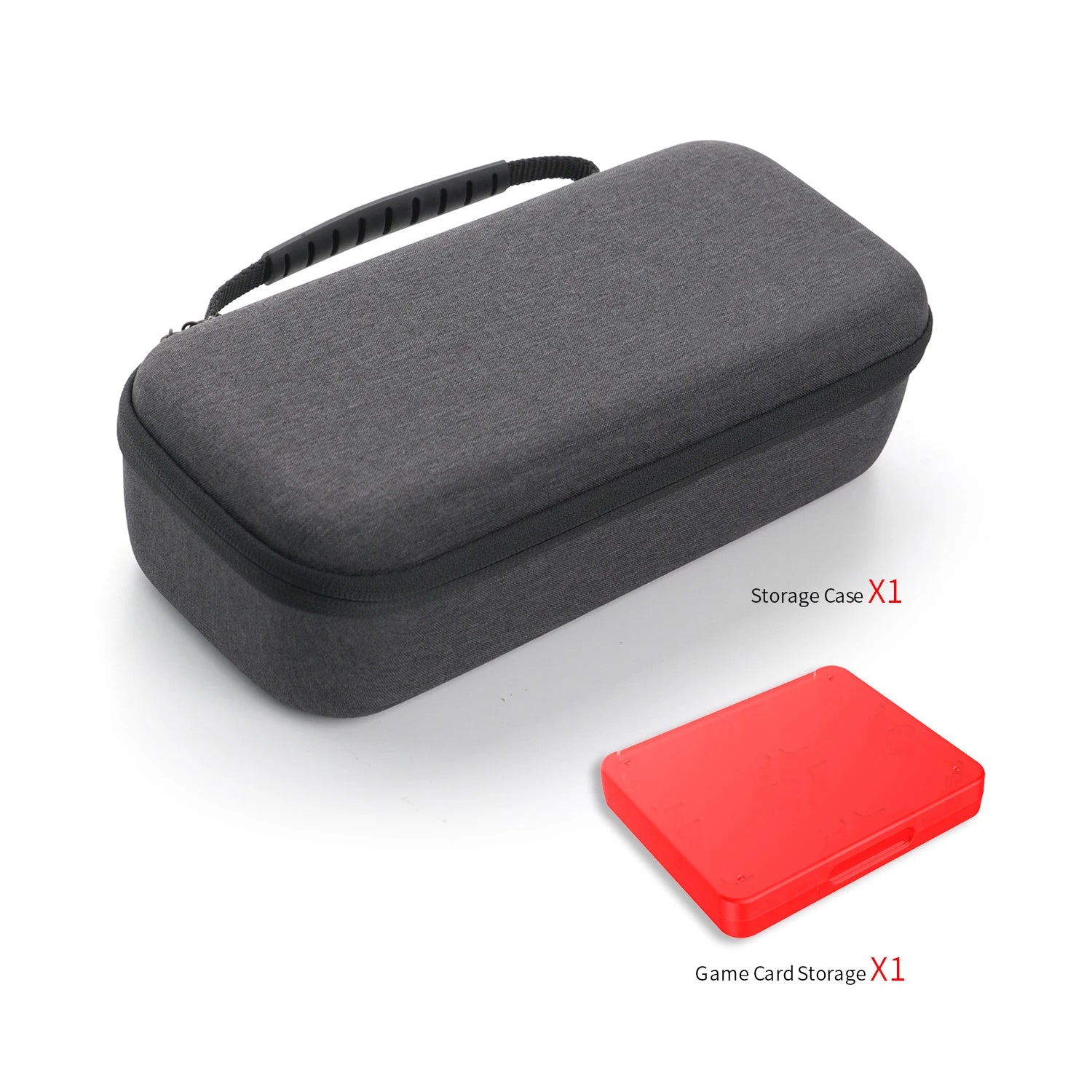 Carrying Case With 8-Bit Game Cartridge Storage Box Carrying Bag W/ Mesh Pocket Zipper Handbag For Switch 2 NS2 Game Console Peaceful Pleasures Health and Wellness Default Title
