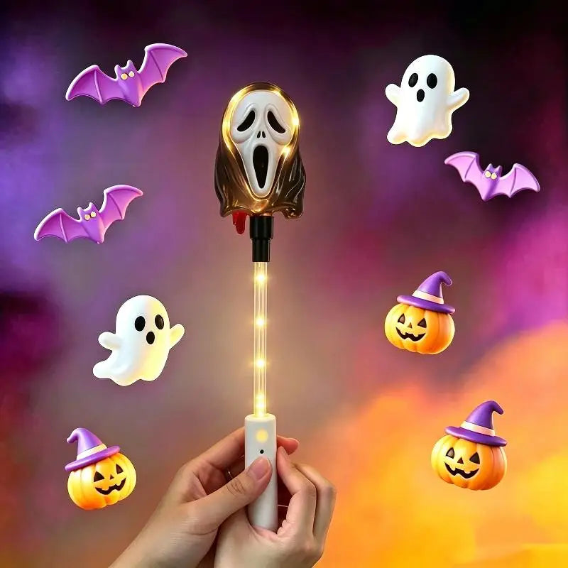 Halloween LED Glow Wands – Flashing Cartoon Kids Party Favors