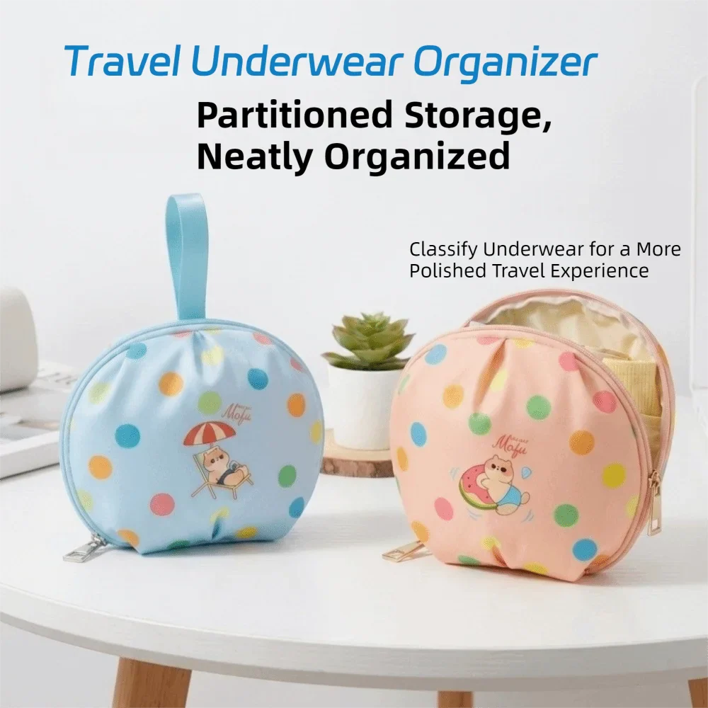Portable Underwear Storage Bag | Large Zipper Travel Organizer
