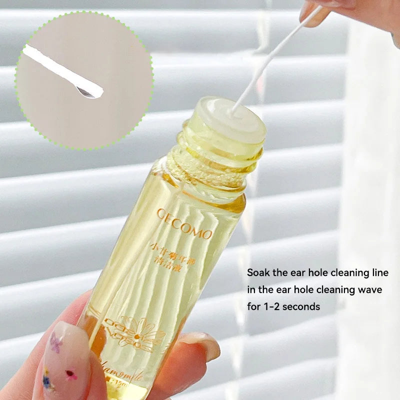 Gecomo Chamomile Ear Cleaning Solution 15ml + 60 Threads