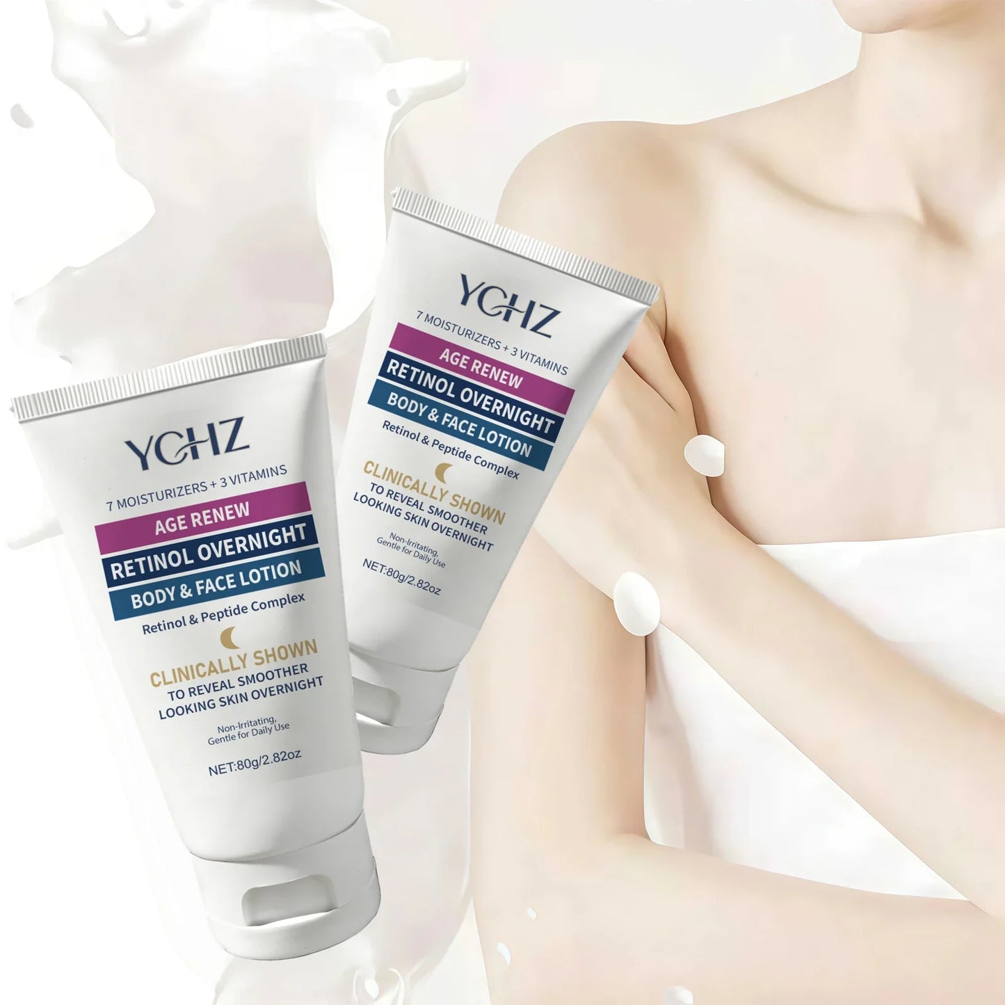 Retinol Peptide Body Lotion – Hyaluronic Acid & Vitamin E