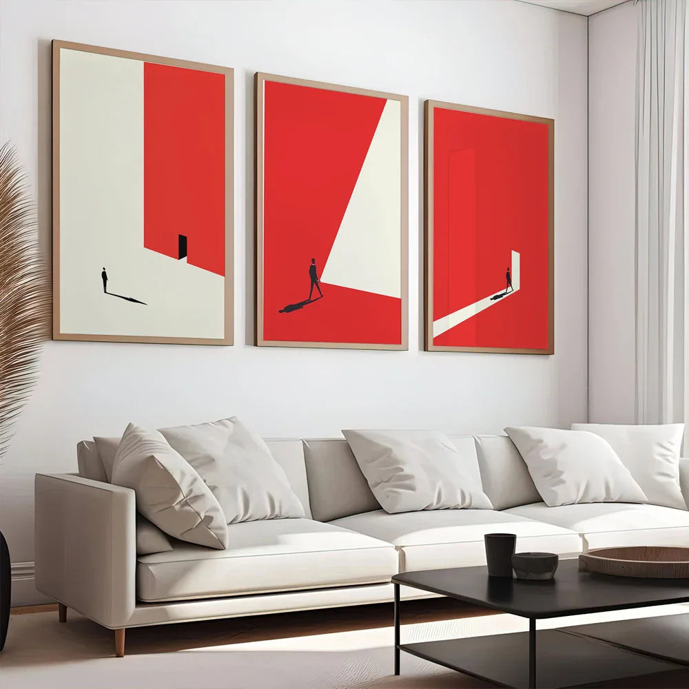 Modern Geometric Minimalist Canvas Wall Art Poster Print Canvas Wall Art Peaceful Pleasures Health and Wellness
