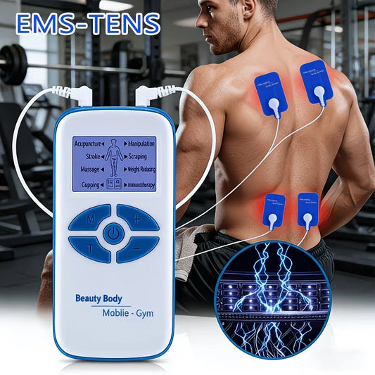 Digital Electronic Portable Massager with Multiple Modes - Features 4 Pads Suitable for The Back, Waist, Knees, Shoulders Peaceful Pleasures Health and Wellness