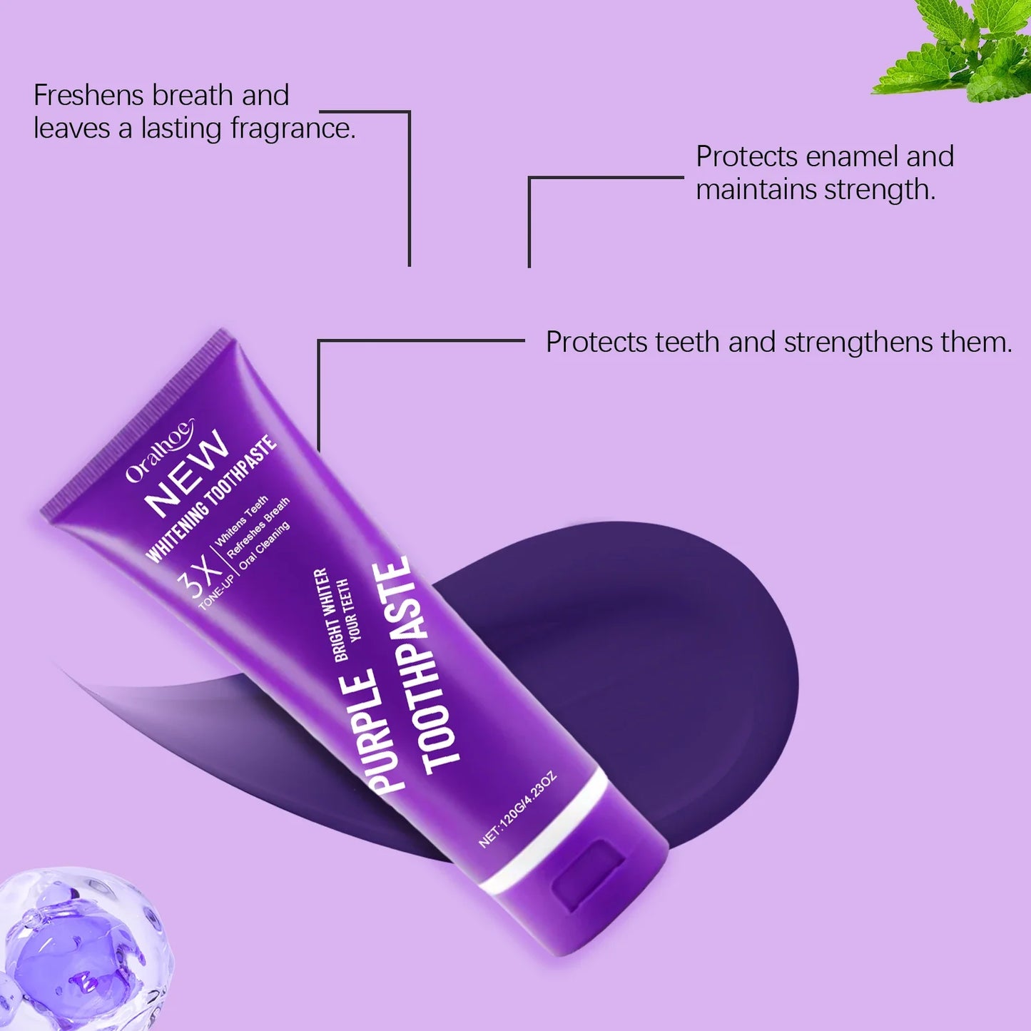 Oralhoe Purple Corrector Toothpaste – Whitening & Deep Clean