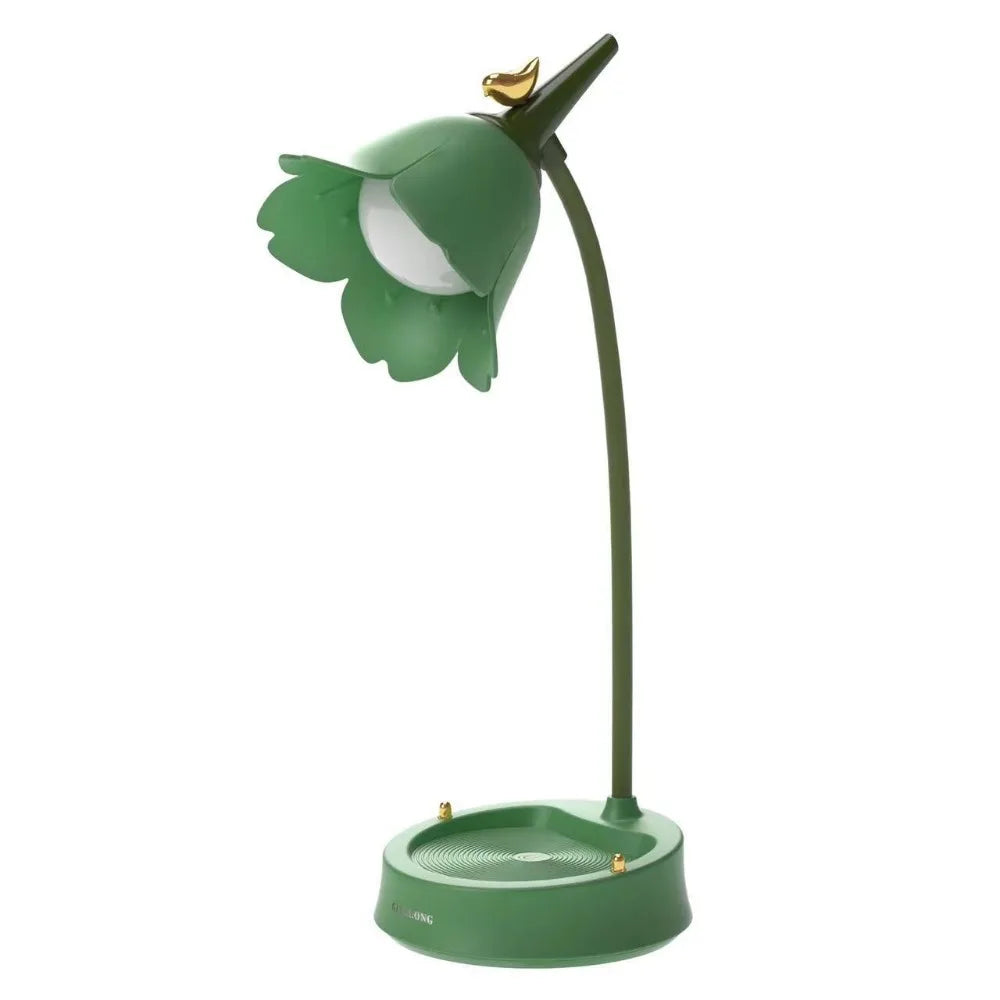 Flower LED Desk Lamp | Touch Dim, 3 Colors, USB Rechargeable