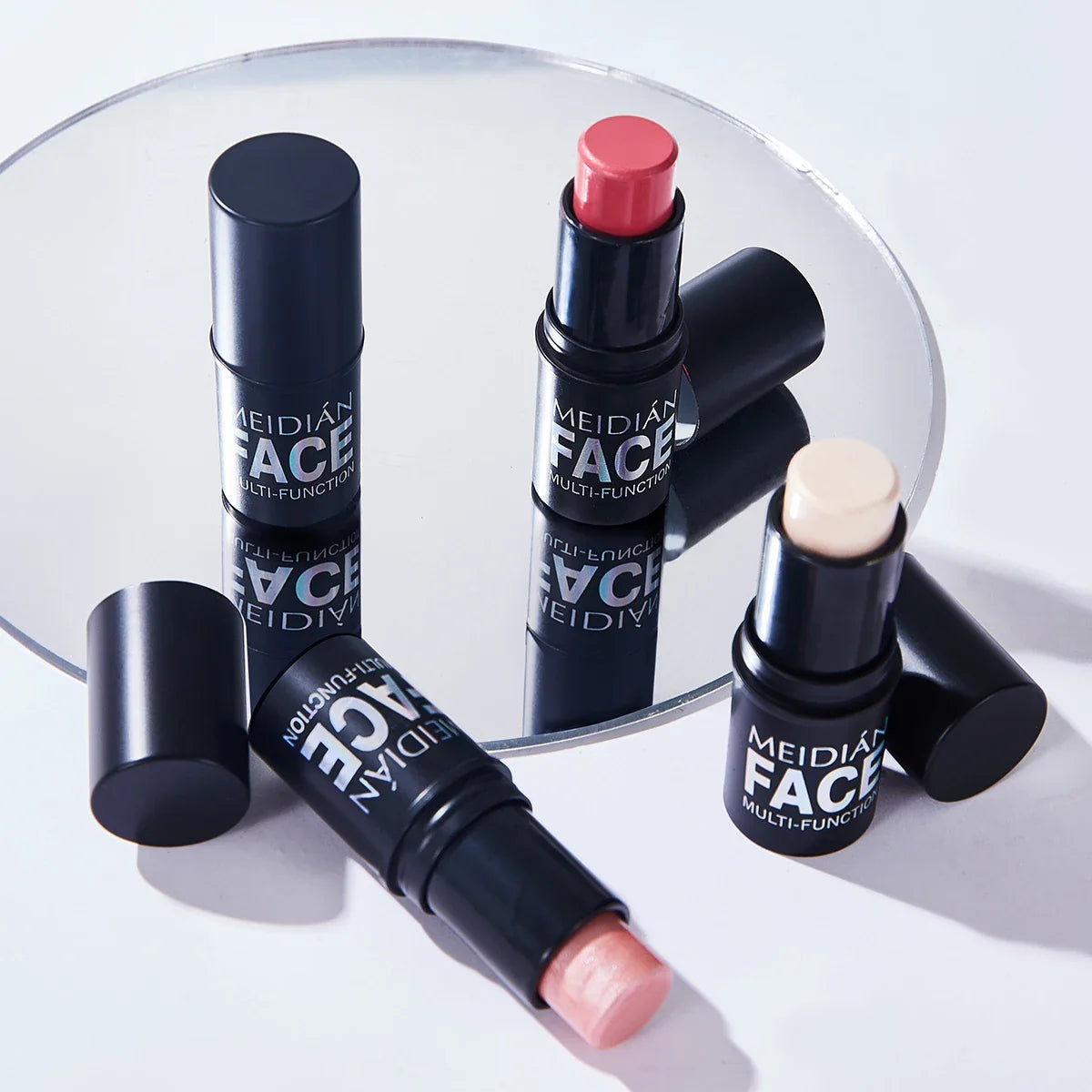 6-Color Dual-Use Blush & Lip Stick – Natural Contour Makeup