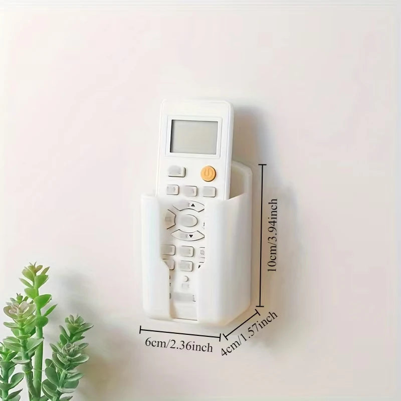 Durable Plastic Wall-mounted Remote Control Holder Space-saving