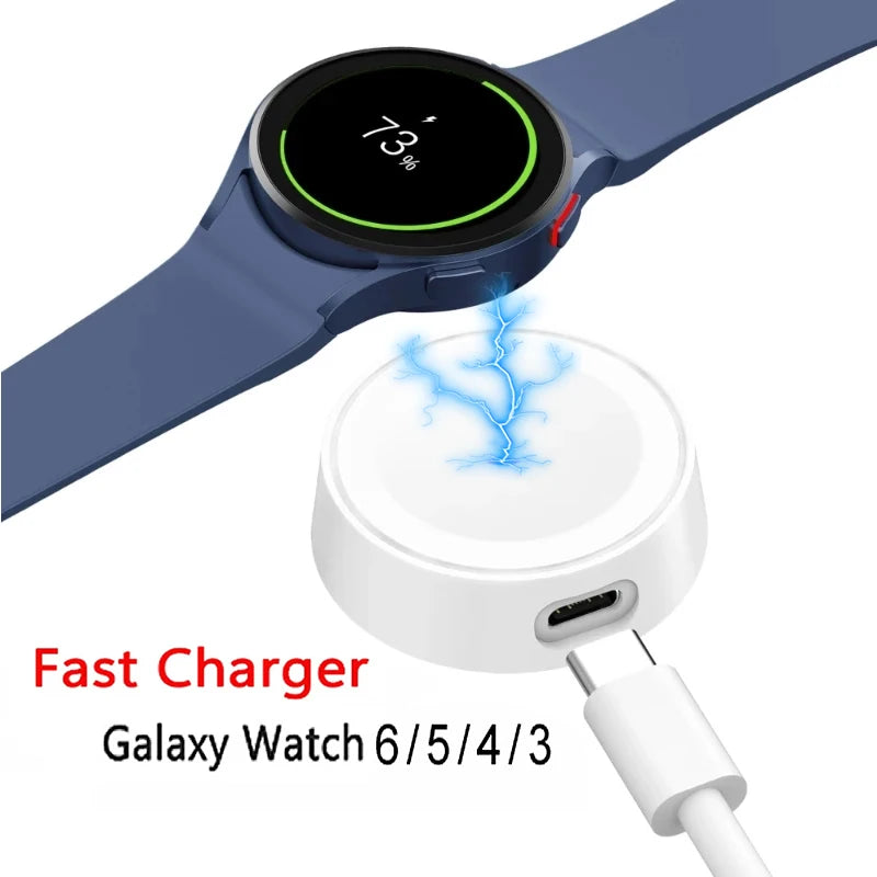 For Samsung Galaxy 8/7/6/6 Classic/Watch 5/5 Pro/4/Active/2USB Charger Smart Watch Accessories Fast Charger Replacement Charger Peaceful Pleasures Health and Wellness