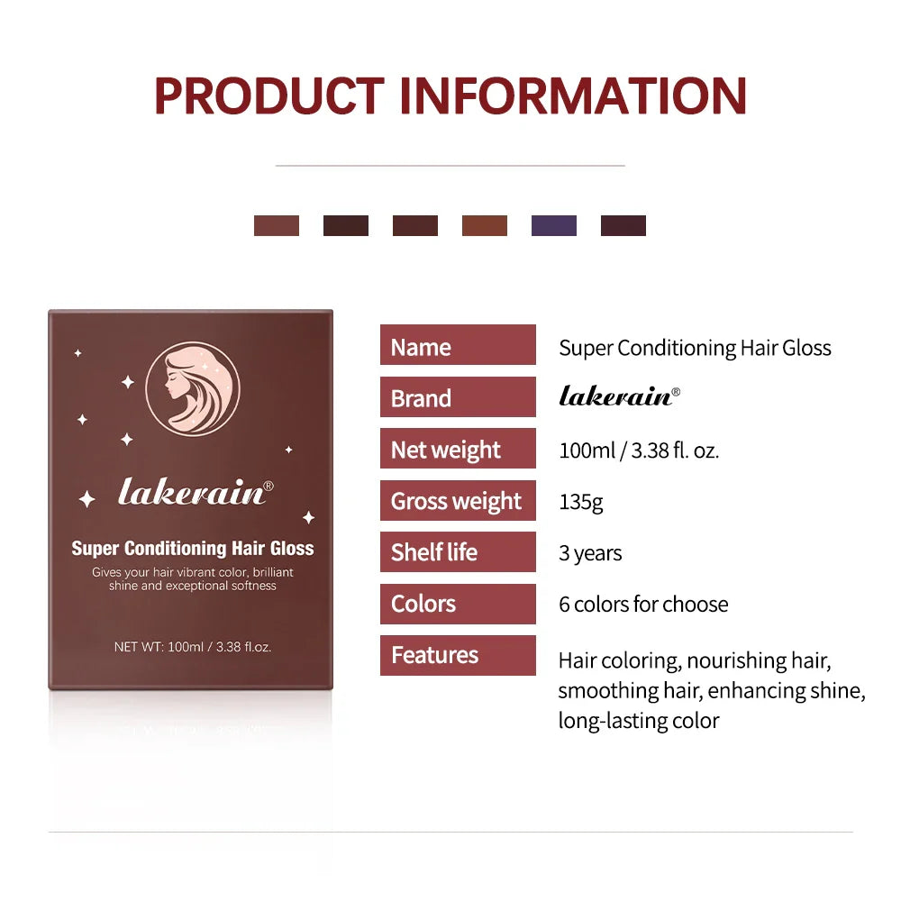 Semi-Permanent Hair Gloss Rinse – Color & Shine Boost 100ml