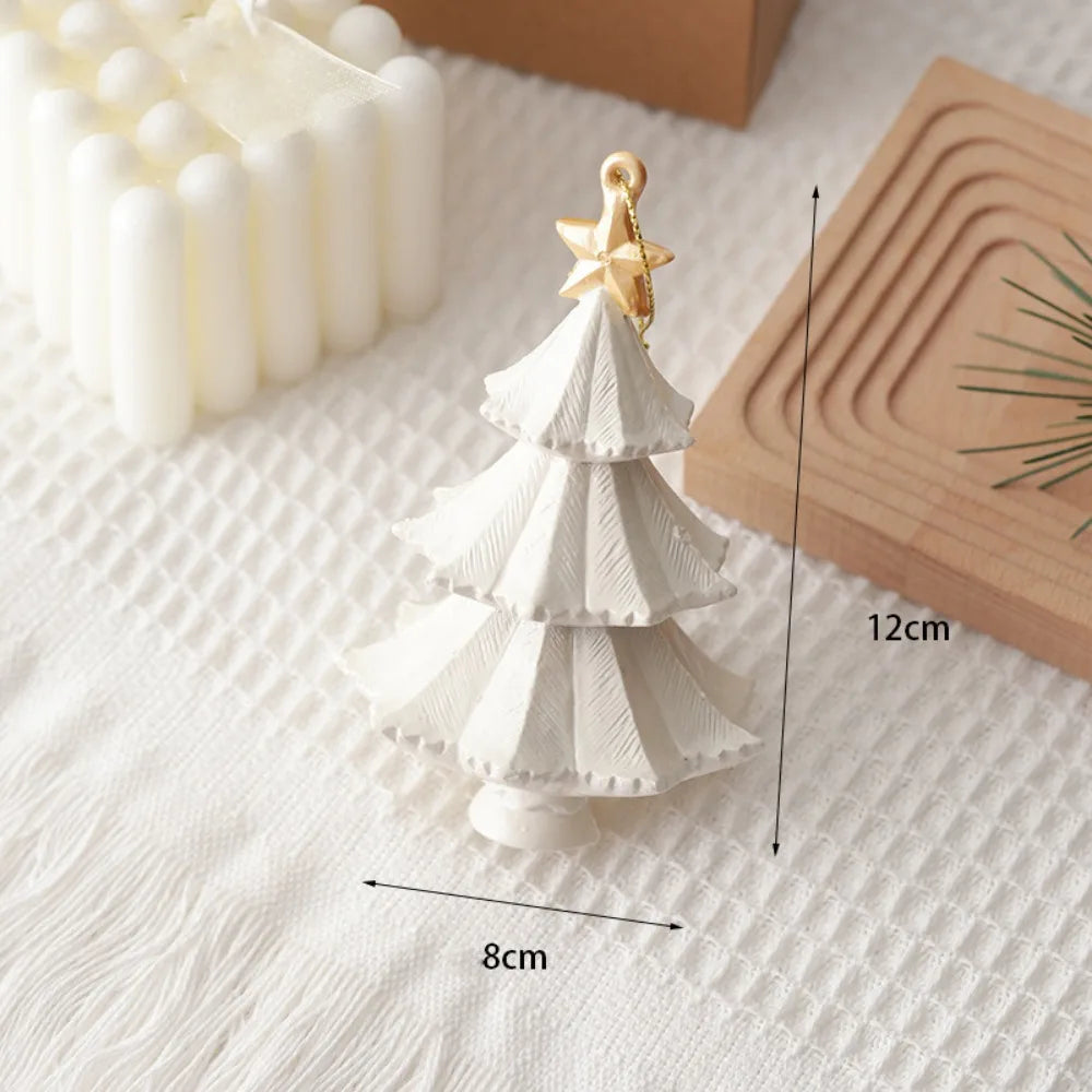 White Christmas Hanging Ornaments – Tree, Soldier & House Baubles