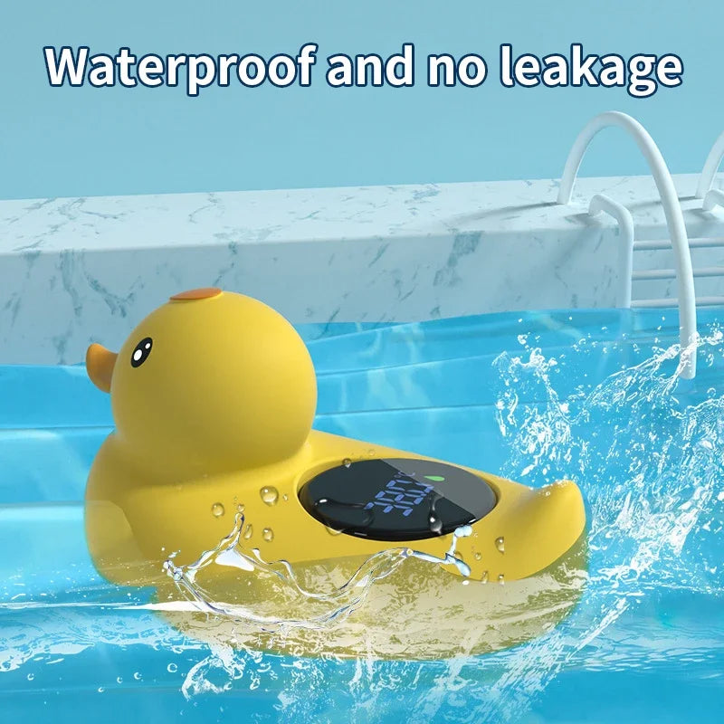 1PC Thermometer Little Yellow Duck Baby Bathtub Shower Water Thermometer Baby Safe Temperature Sensor Floating Waterproof Baby Peaceful Pleasures Health and Wellness