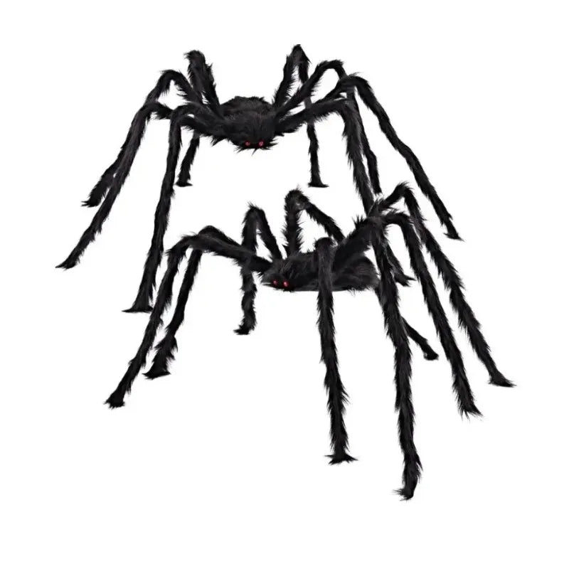Giant Halloween Spider Plush Prop | Haunted House Decor