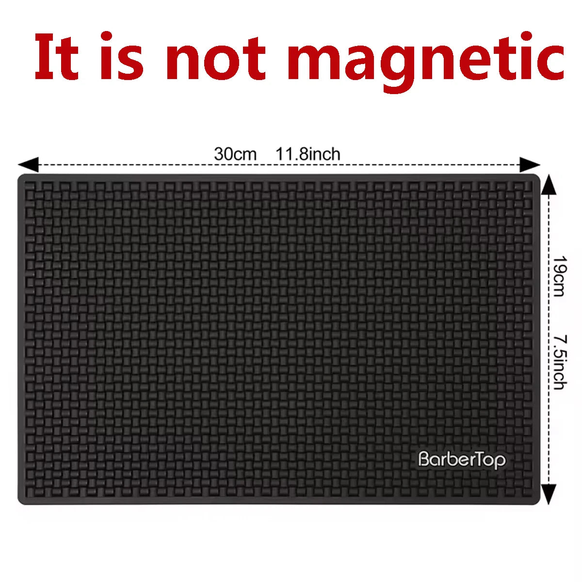 Barber Soft Silicone Magnetic Tray Hairdressing Antiskid Waterproof Flexible Rubber Storage Mat Salon Clippers Scissors Tools Peaceful Pleasures Health and Wellness C