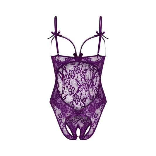 Women's Sheer Lace Babydoll Lingerie Set – S to XXL Lace Lingerie Set Peaceful Pleasures Health and Wellness