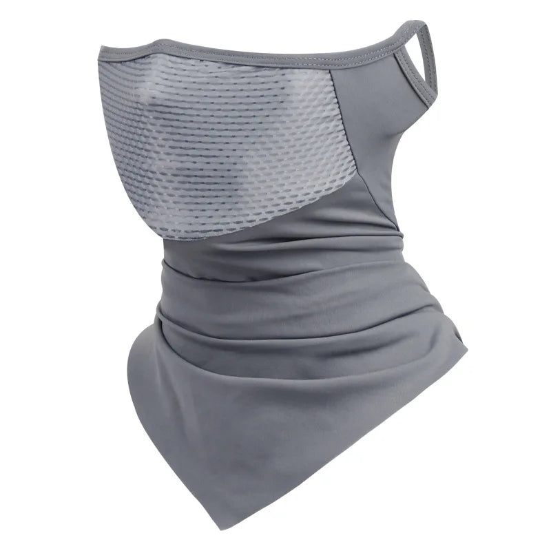 Ice Silk Sunscreen Cycling Mask & Scarf | UV Protection