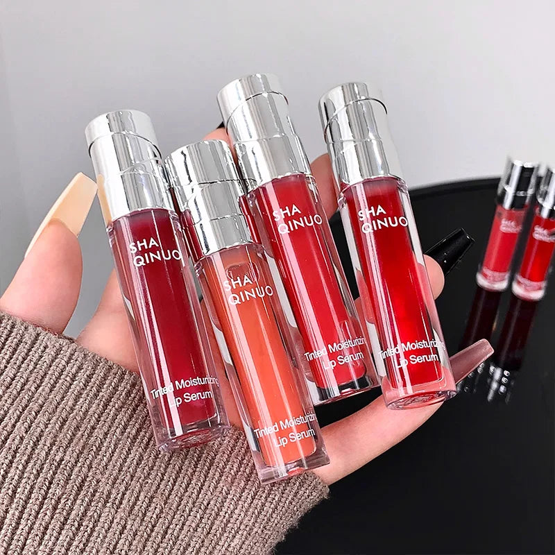SHAQINUO Tinted Lip Serum | Glossy Mirror Finish Nude Lip Gloss