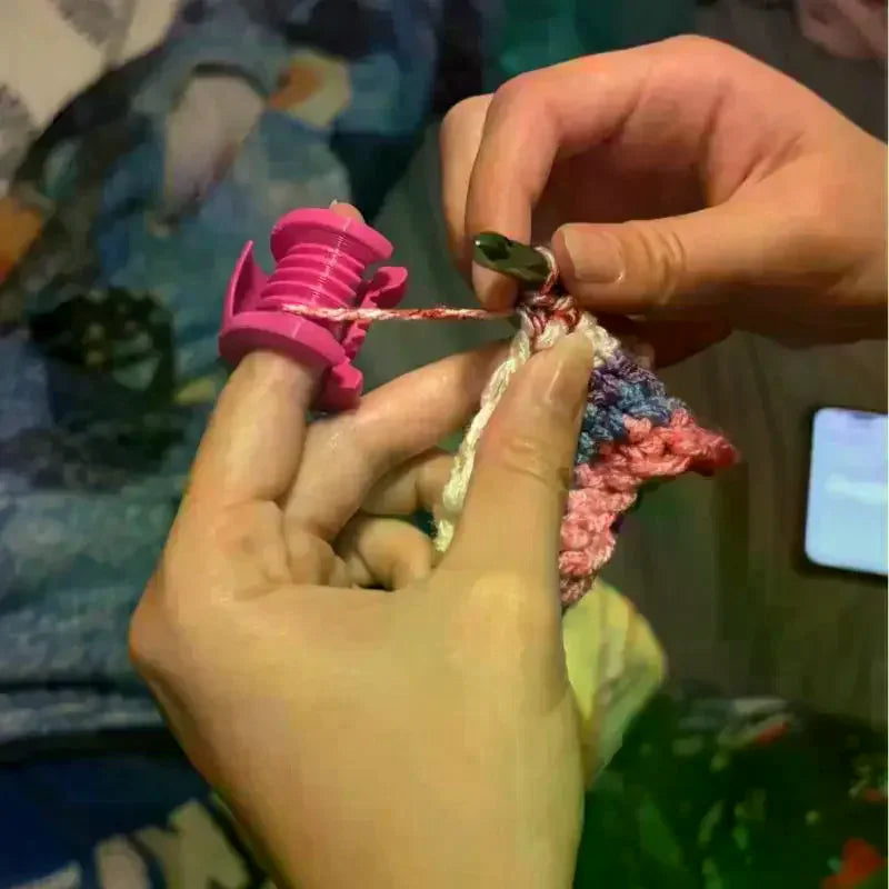 Crochet Finger Protector Thimble Sleeve for Knitting Crochet Finger Tool Peaceful Pleasures Health and Wellness