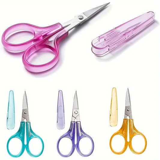4-Piece Detail Craft Scissors Set – Stainless Steel & Covers Craft Scissors Set Peaceful Pleasures Health and Wellness 4pcs