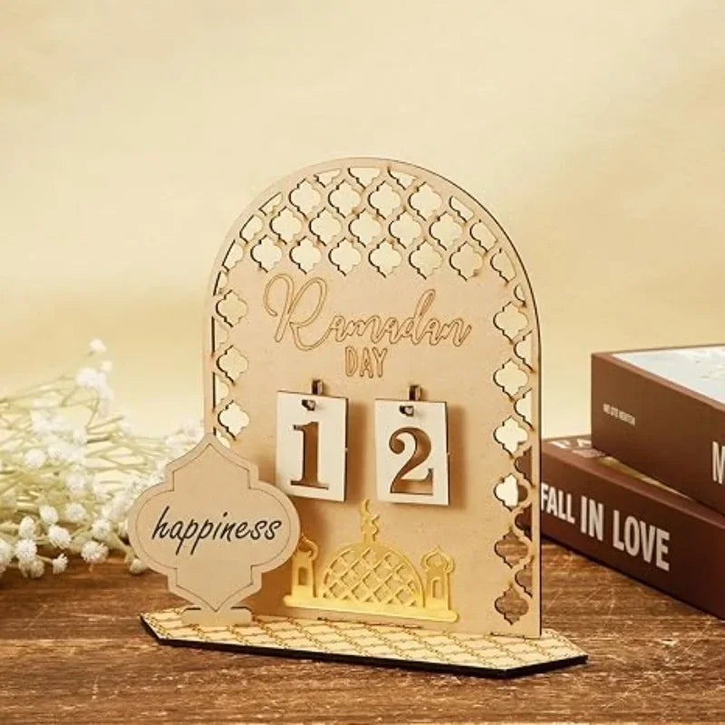 Eid Mubarak Wooden Ramadan Countdown Calendar – DIY Gift 2026