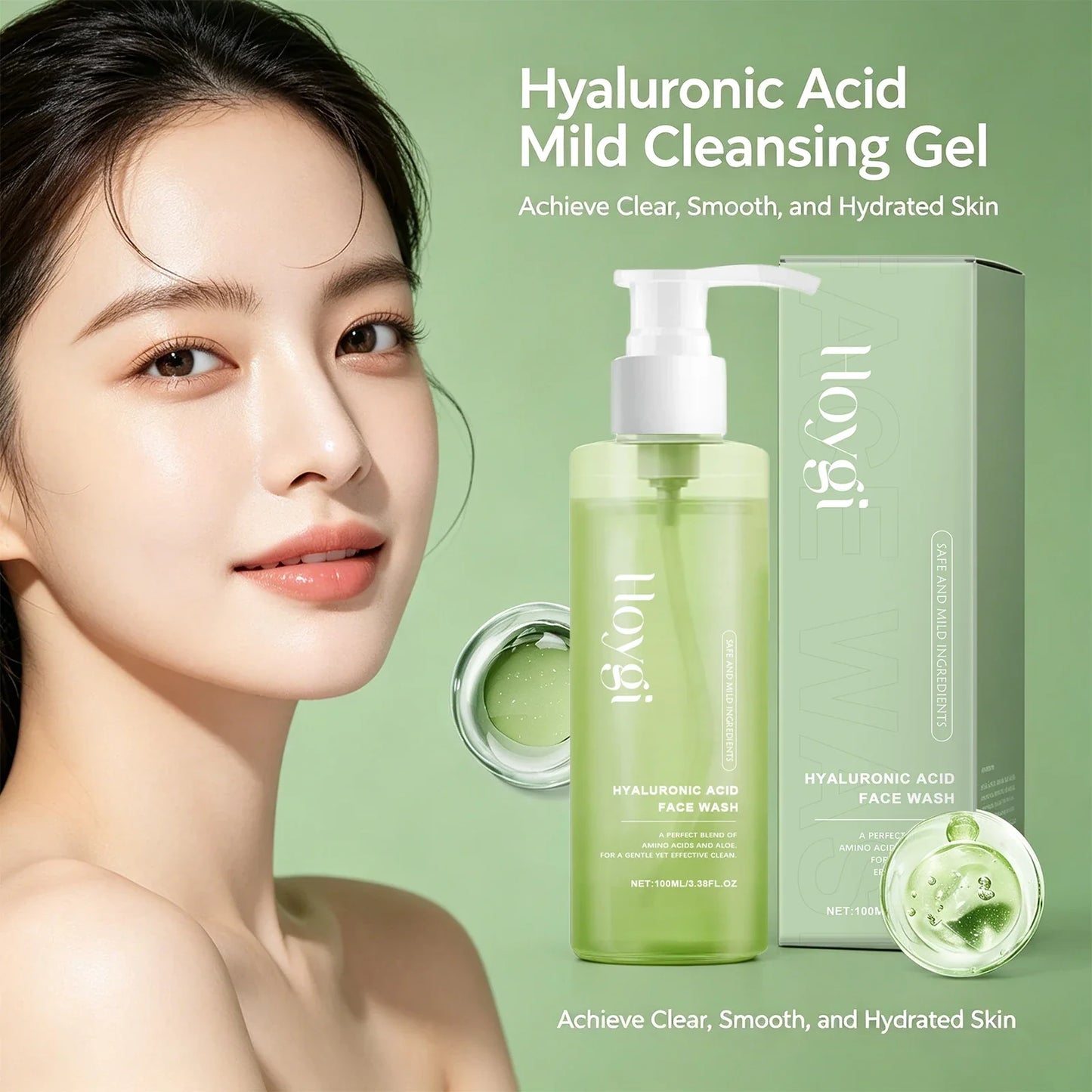 Hyaluronic Acid Face Wash – Pore Purifying Daily Cleanser