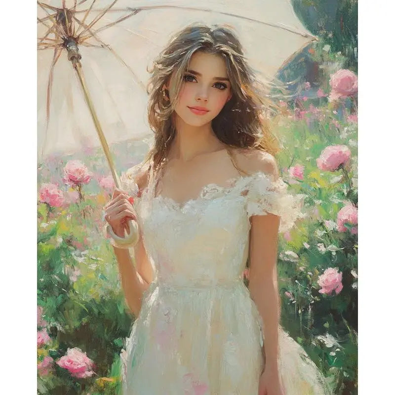 Flower Girls Paint by Numbers Kit – Large 60×75cm Canvas Paint by Numbers Kit Peaceful Pleasures Health and Wellness 11-1 40x50cm Unframed