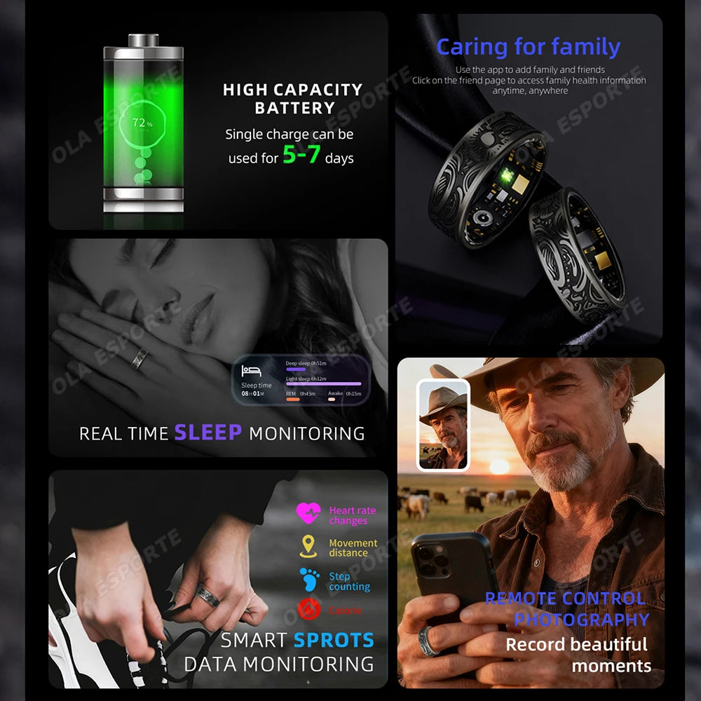 Smart Ring – Heart Rate, SpO2, Sleep & Activity Tracker