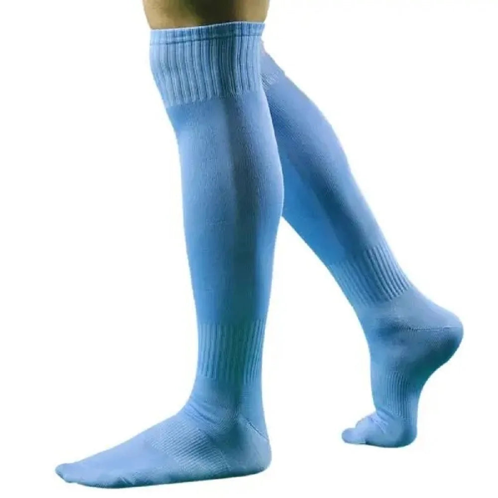 Football Socks Men'S Sports Soccer Socks Solid Color Over Knee Socks Casual Breathable Socks Men'S Training Socks Ball Socks Peaceful Pleasures Health and Wellness