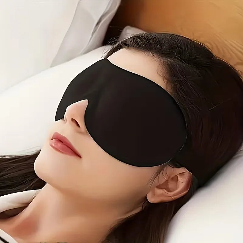 3D Contour Sleep Mask – Memory Foam, Blackout & Adjustable Strap
