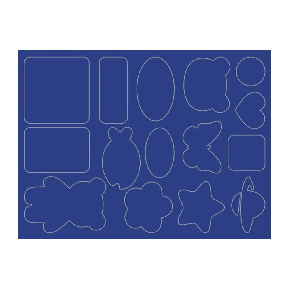 Apparel Applique Self Adhesive Black Patches DIY Craft Washable Waterproof Patch Sewing Fabric Sticker Thermal Transfer Peaceful Pleasures Health and Wellness Blue
