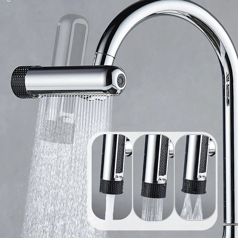 720° Rotating Kitchen Faucet Aerator – 6 Spray Modes