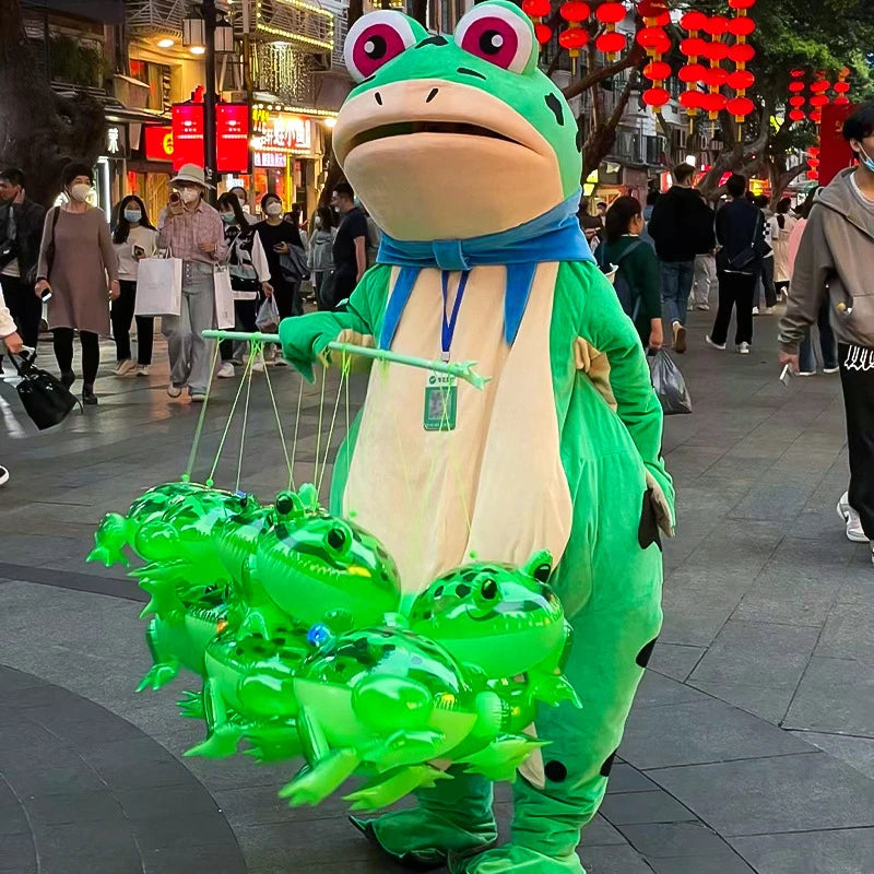 Glowing Inflatable Frog Toy – Kids Party & Birthday Decor